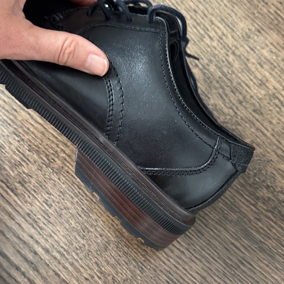 Clarks Black Leather Oxfords for Men - Picture 5 of 7